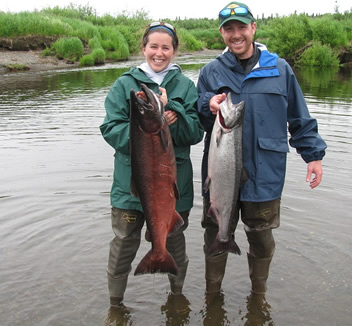 Jess and Kevin limit out on Kings on their first trip to Alaska
